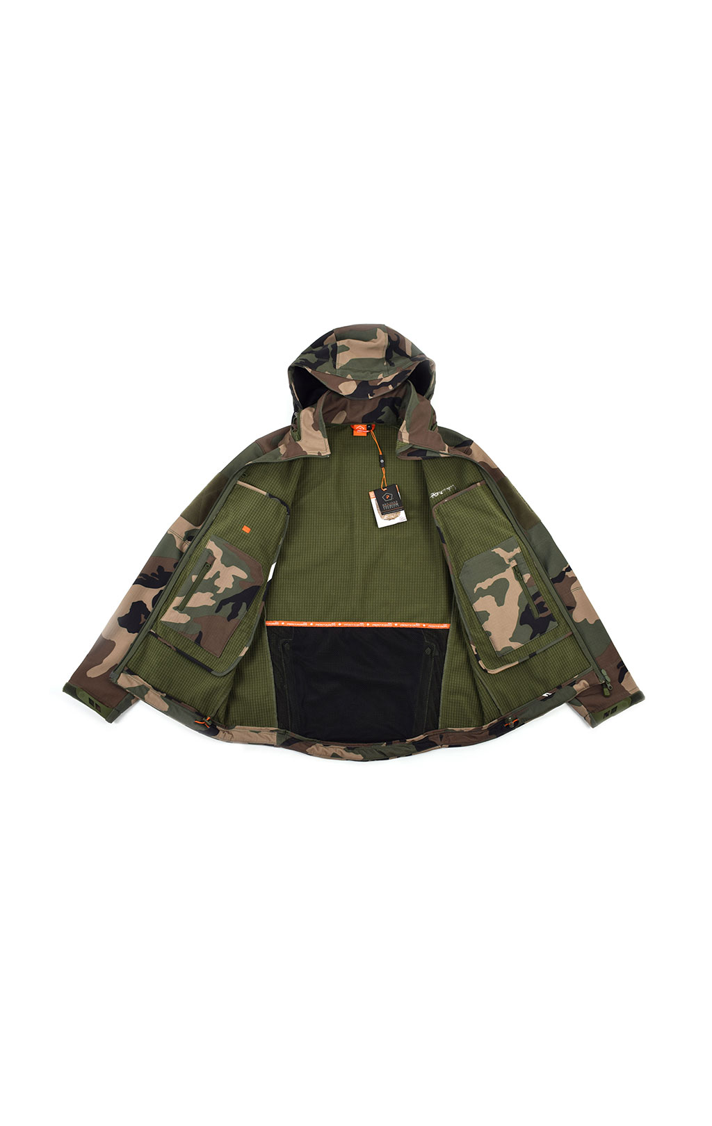 Куртка тактическая softshell Pentagon мембрана ARTAXES Soft Shell camo woodland 08011 