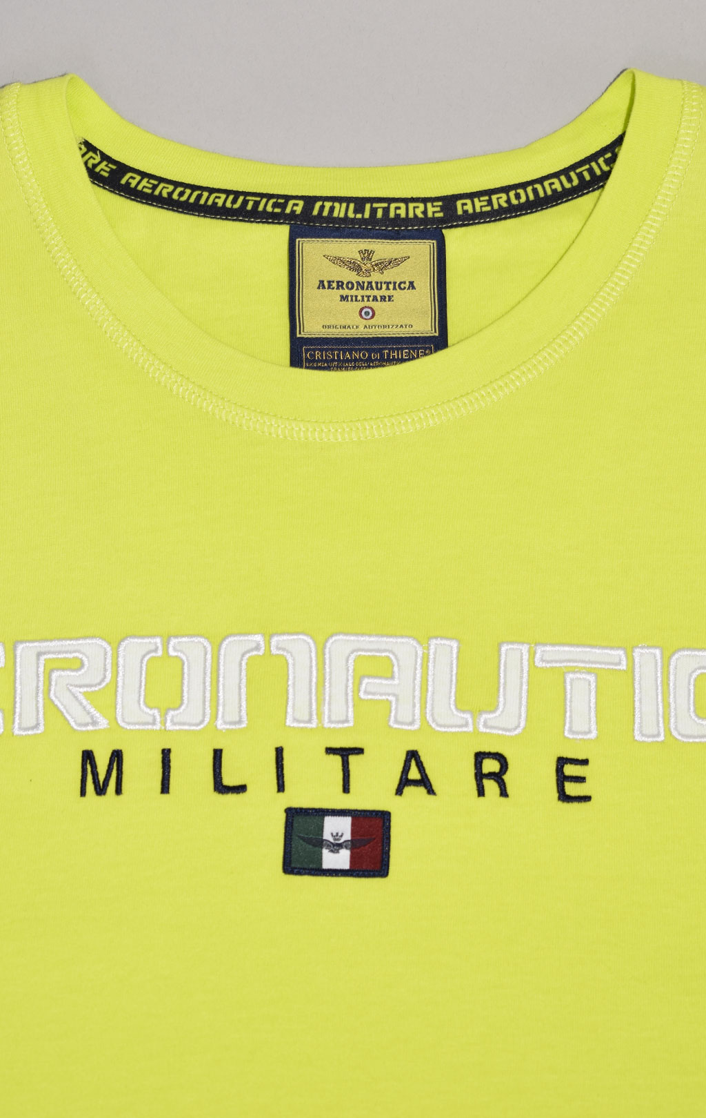 Футболка AERONAUTICA MILITARE SS 23/TR verde fluo (TS 2064) 