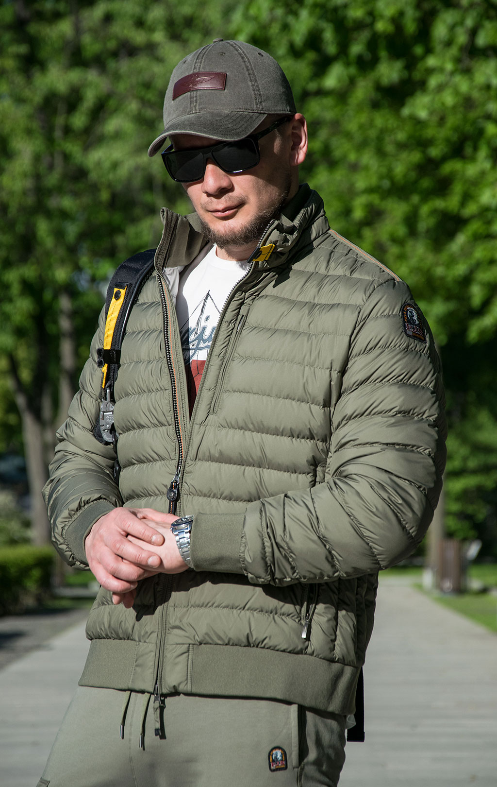 Куртка-пуховик лёгкая PARAJUMPERS ROLLAND SS 23 cactus 