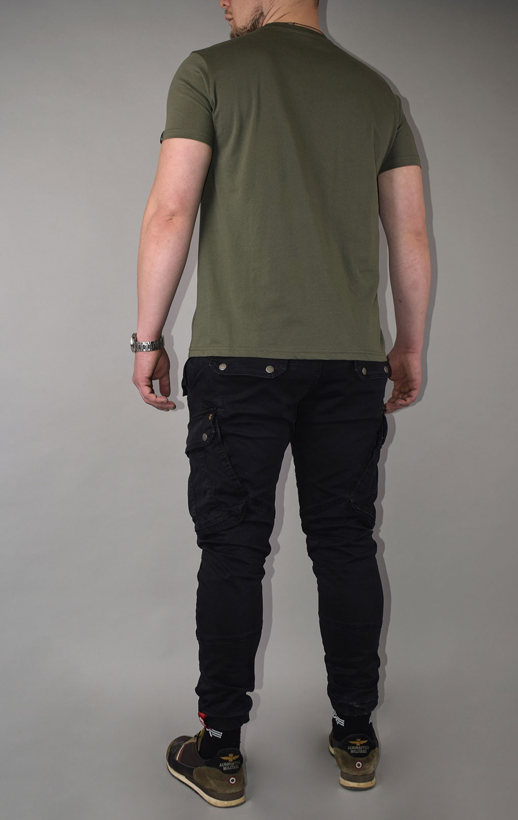 Футболка ALPHA INDUSTRIES SAFETY LINE T dark olive 