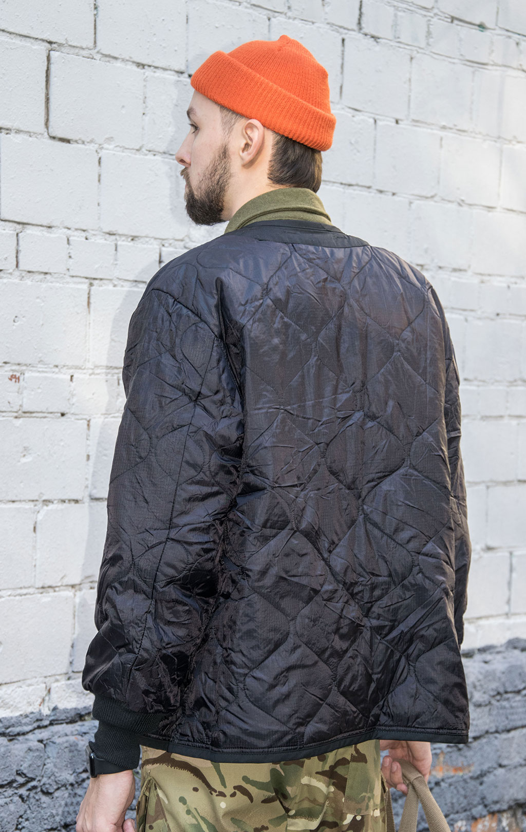 Куртка-подстёжка ALPHA INDUSTRIES CLASSIC M-65 с карманами и манжетами black 