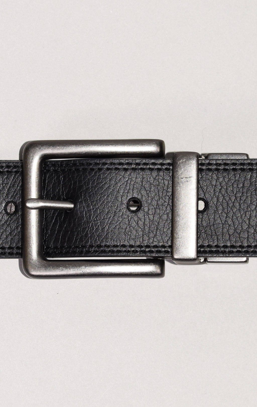 Ремень LV`S кожа двусторонний black/brown 