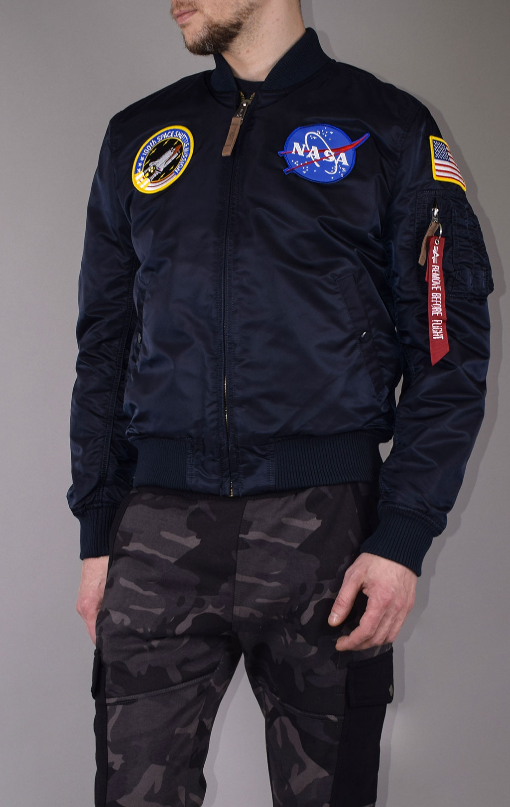 Бомбер ALPHA INDUSTRIES VF NASA MA-1 rep. blue 