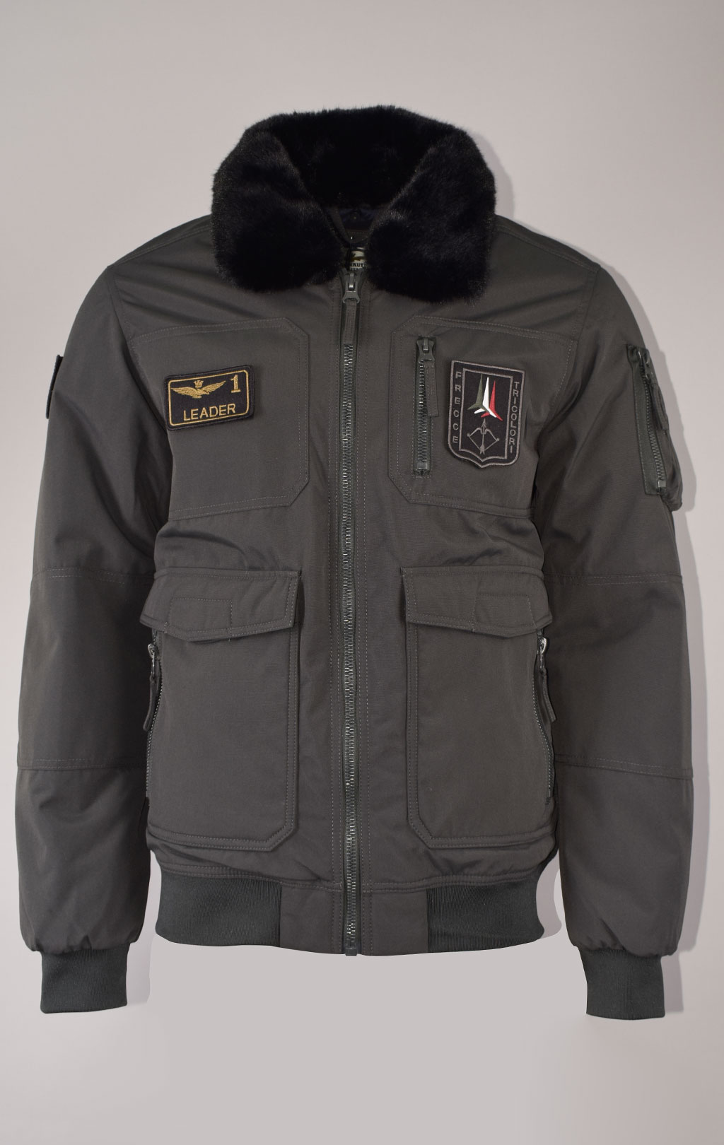 Куртка-пилот AERONAUTICA MILITARE big size FW 23/24 m/BD dark green (AB 2106) 