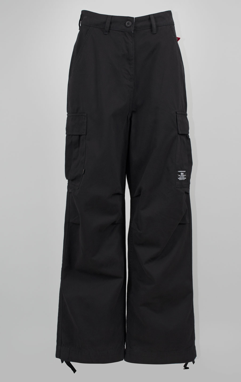 Женские брюки-карго парашюты ALPHA INDUSTRIES M-65 PANT плотные FW 24/25 black 