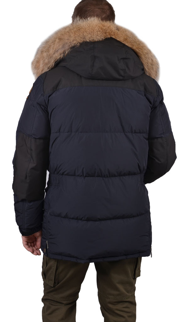 Пуховик PARAJUMPERS HARRASEEKET blue black 