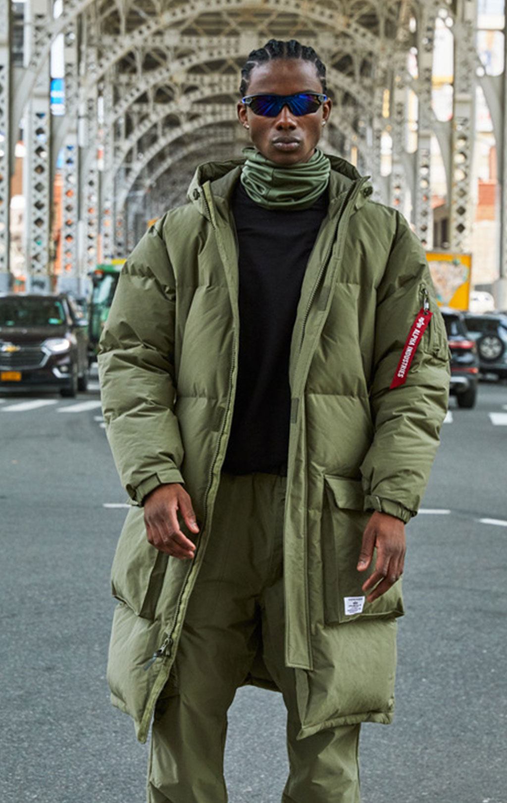 Парка ALPHA INDUSTRIES LONG PUFFER PARKA FW 23/24 m OG-107 green 