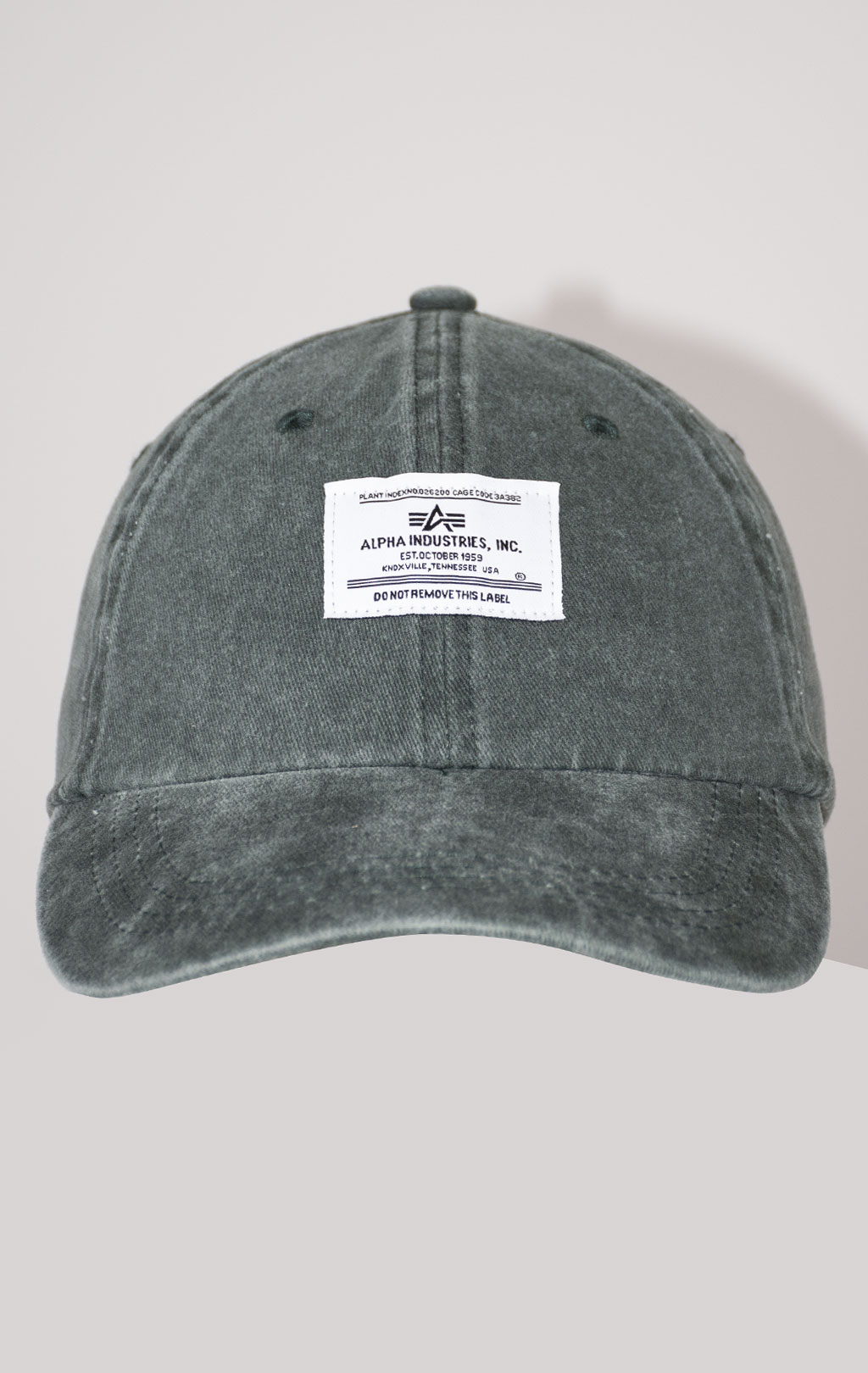 Бейсболка ALPHA INDUSTRIES BATTLEWASH CAP SS 24 dark green 