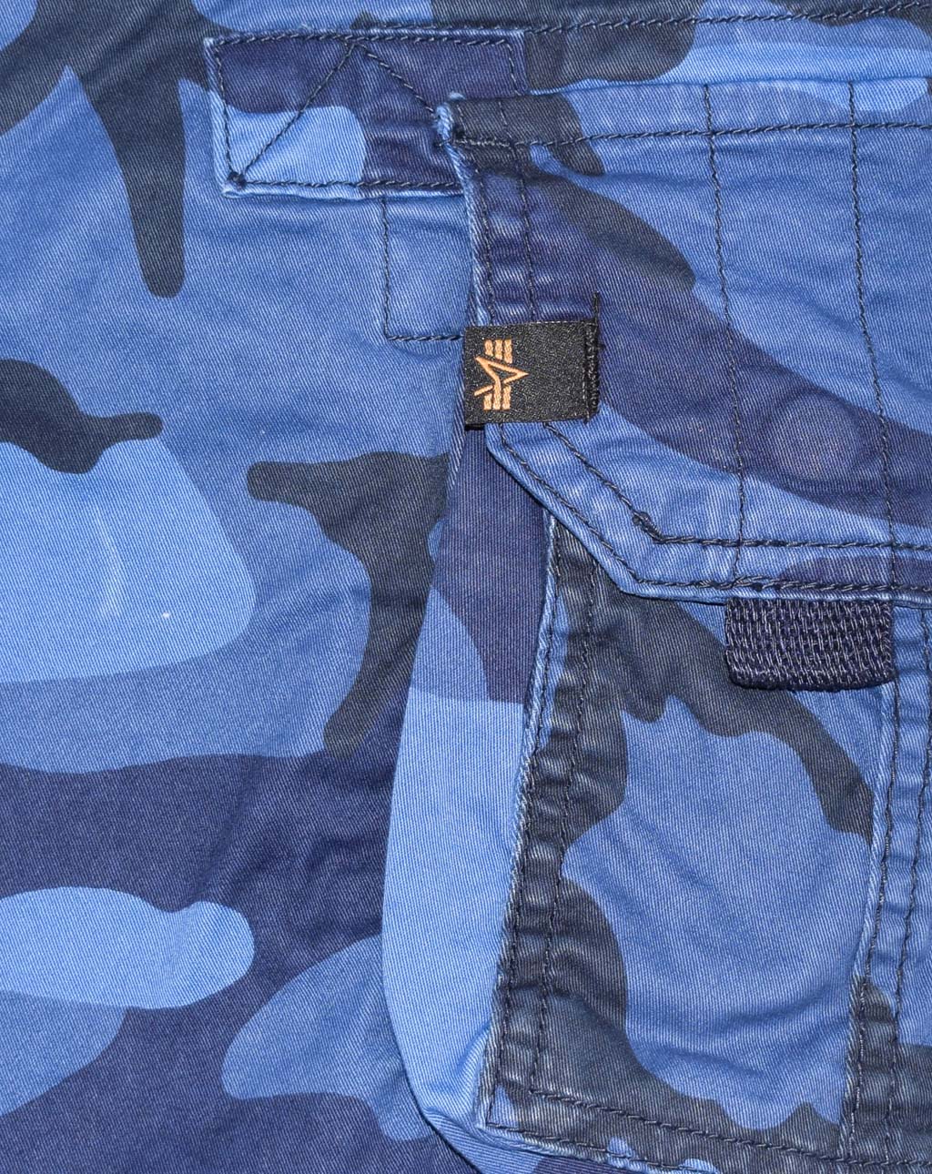 Шорты ALPHA INDUSTRIES CREW SHORT navy camo 