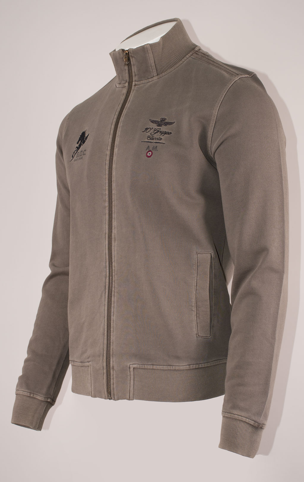 Олимпийка AERONAUTICA MILITARE FW 24/25/TR dark musk washed (FE 1941) 