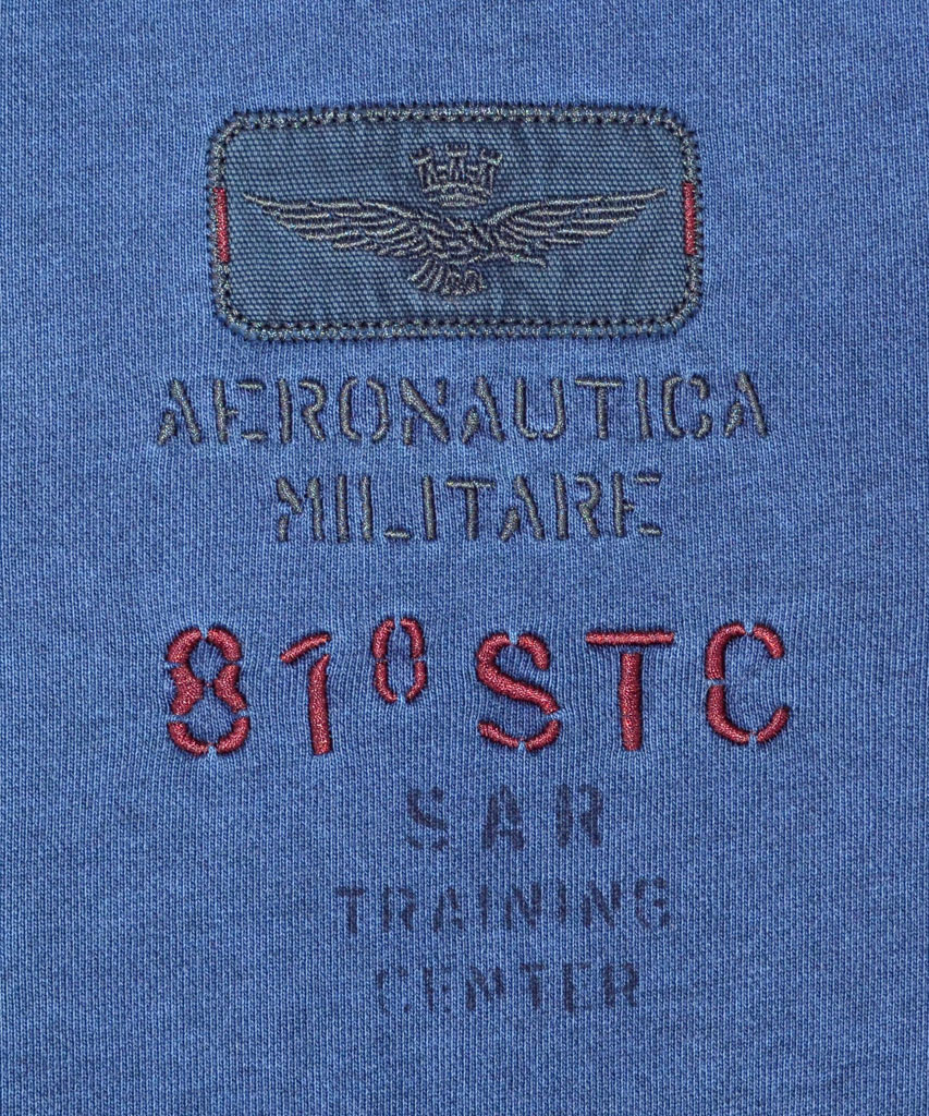 Толстовка с капюшоном AERONAUTICA MILITARE blue navy (FE 1281) 