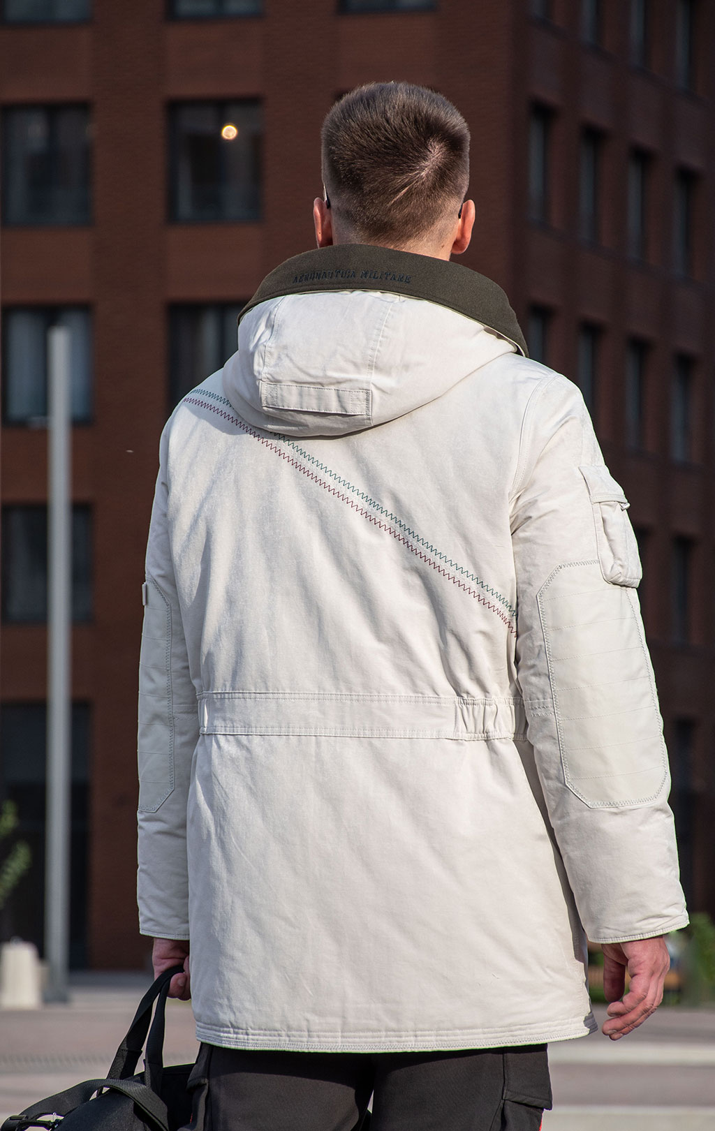 Парка AERONAUTICA MILITARE FW 24/25/CN white beige (AB 2195) 