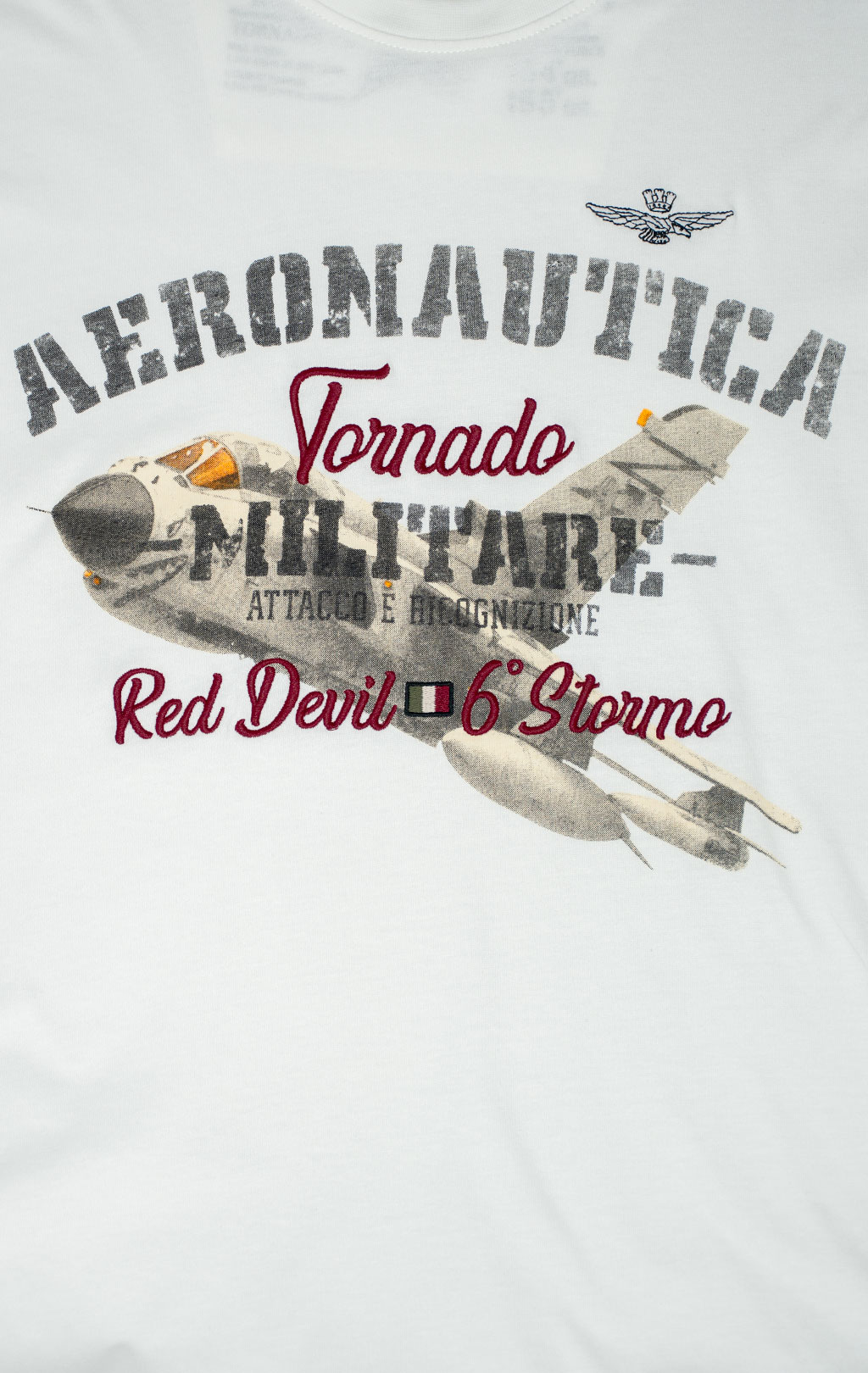 Футболка AERONAUTICA MILITARE SS 25 m/BD milk white (TS 2406) 