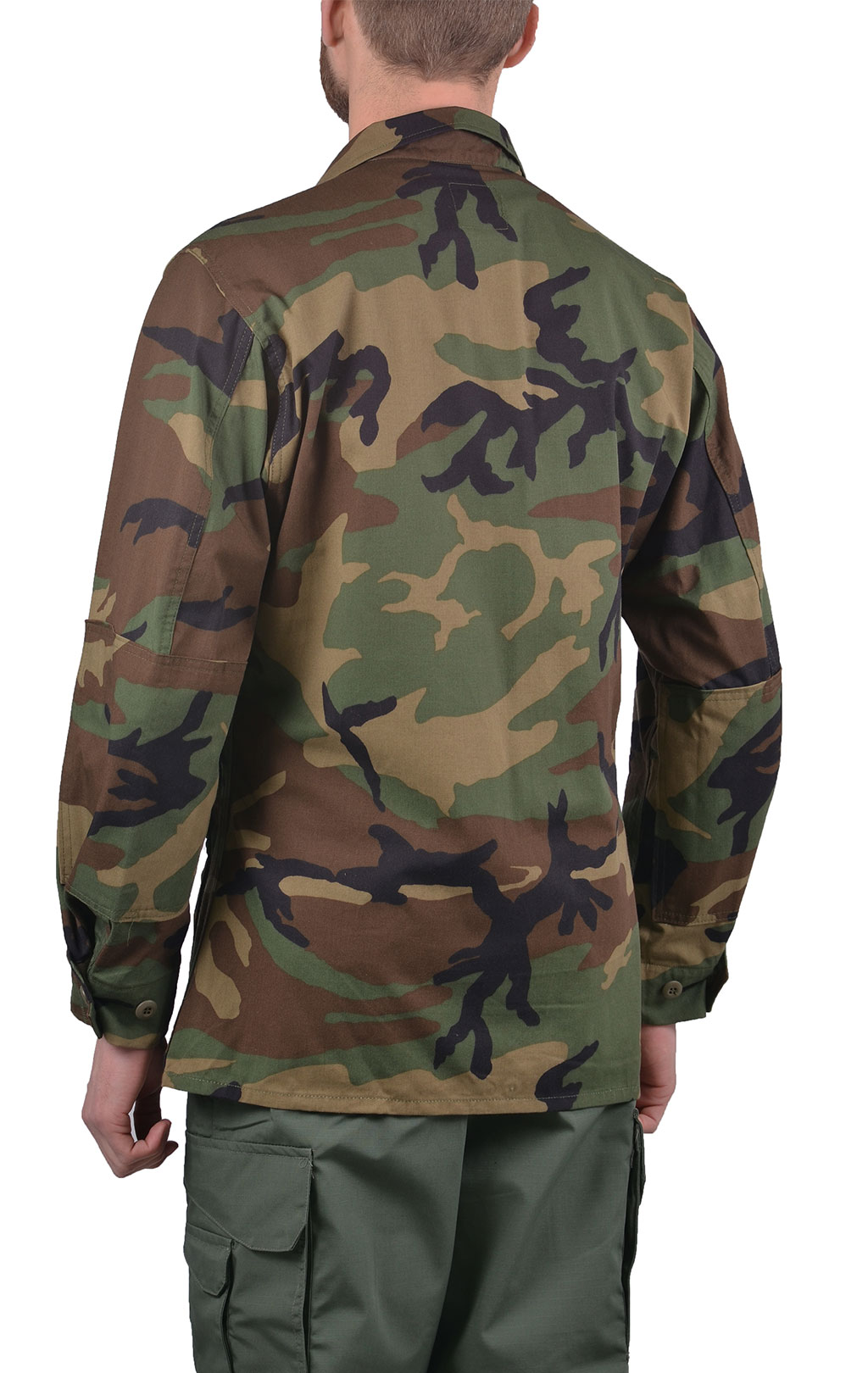 Китель полевой BDU хлопок/нейлон camo woodland США