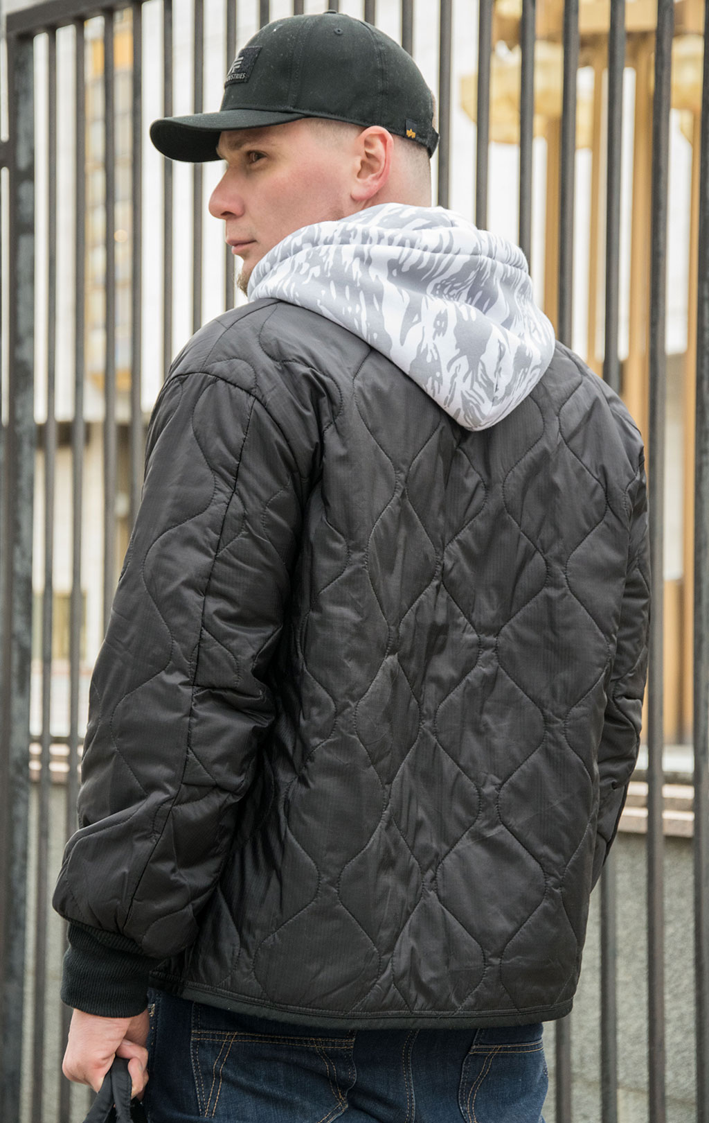 Куртка-подстёжка ALPHA INDUSTRIES с карманами и манжетами CLASSIC M-65 FW 21/22 m black 