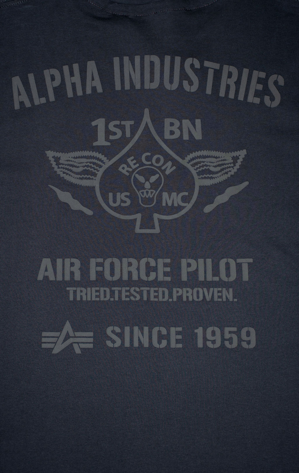 Футболка ALPHA INDUSTRIES AIR FORCE T vintage grey 