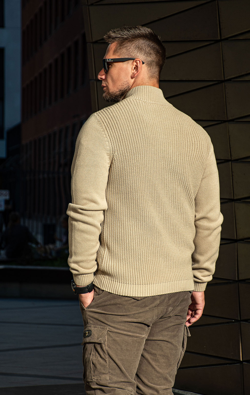 Свитер на пуговицах AERONAUTICA MILITARE FW 26/27/BR hazelnut (MA 1572) 