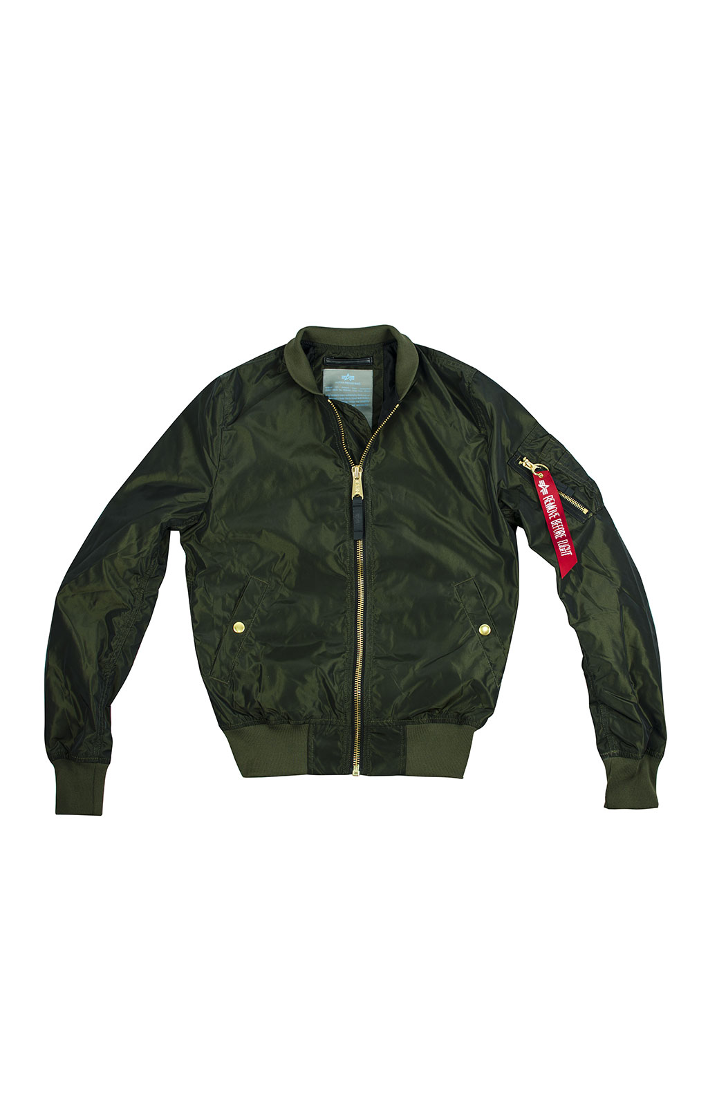 Женская ветровка-бомбер ALPHA INDUSTRIES LW PM IRIDIUM MA-1 dark green 