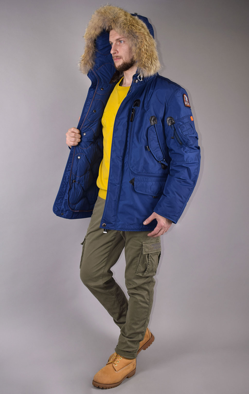 Аляска-пуховик PARAJUMPERS RIGHT HAND FW 19/20 navy peony 