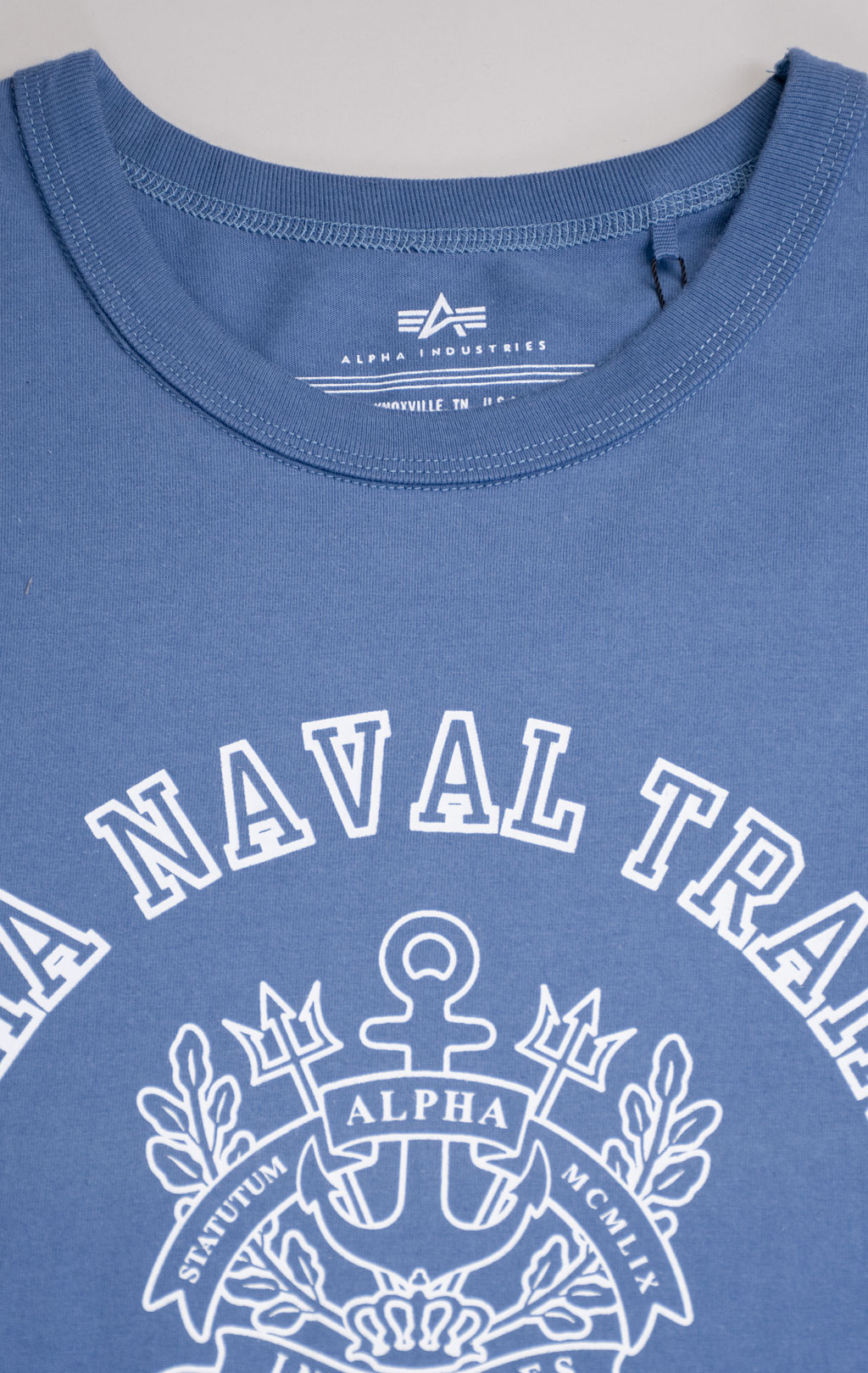 Футболка ALPHA INDUSTRIES ALPHA NAVAL BASE SAN DIEGO TEE SS 24 copen blue 