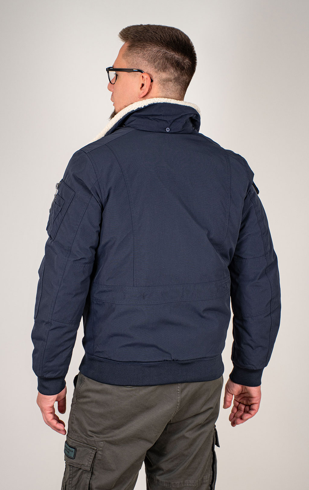 Куртка-пилот AERONAUTICA MILITARE FW 25/26/BD midnight blue (AB 3024) 