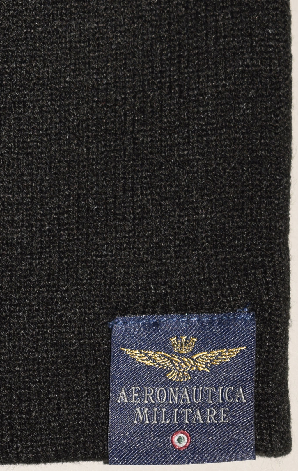 Шапка вязаная AERONAUTICA MILITARE FW 23/24/CN black (CU 036)