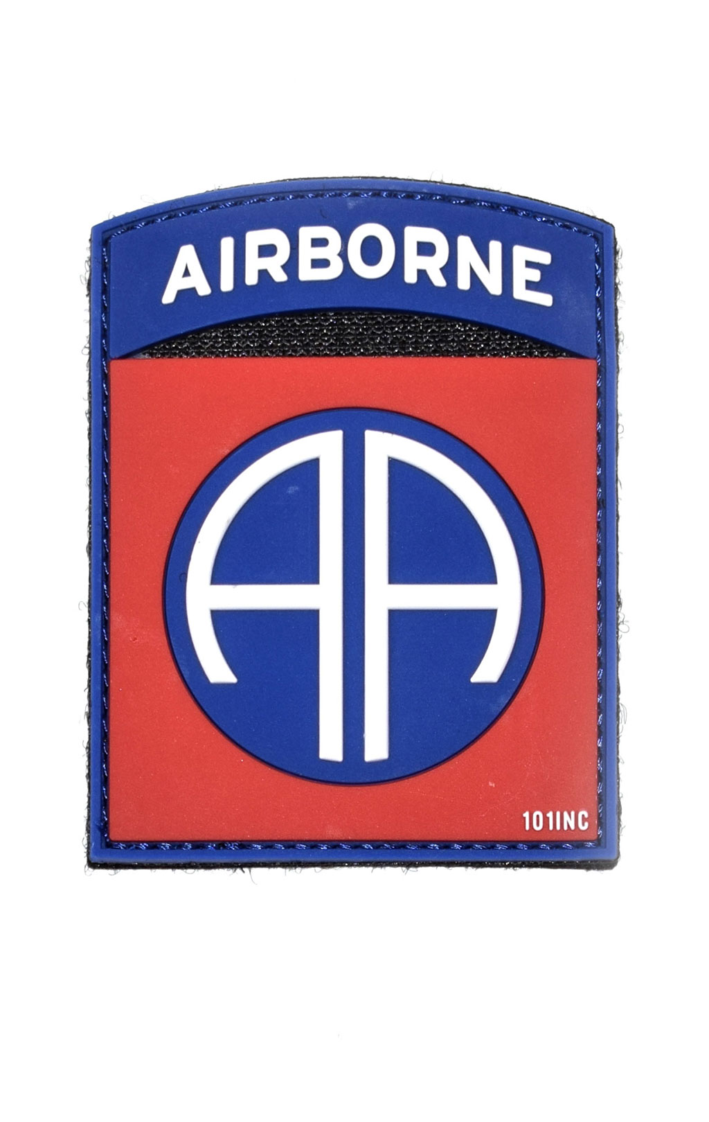 Нашивка ПВХ Fostex 82nd AIRBORNE на липучке red/blue 