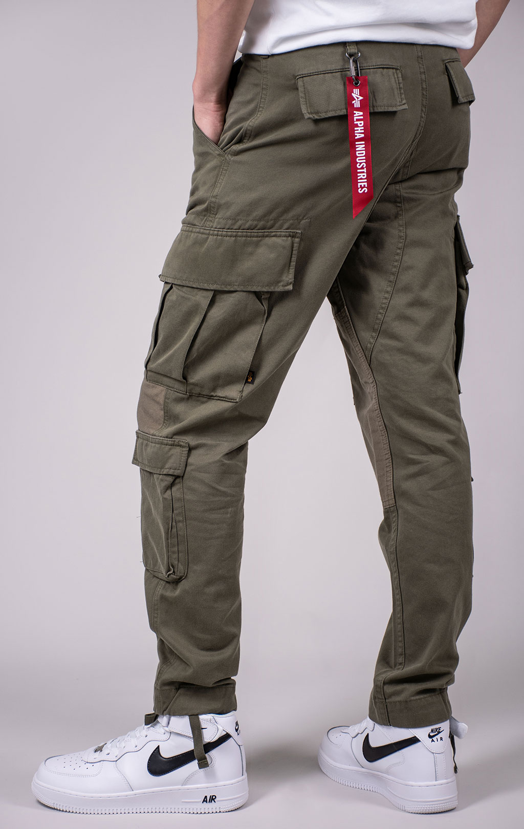Брюки-карго ALPHA INDUSTRIES ACU PANT плотные FW 24/25 OG-107 green 