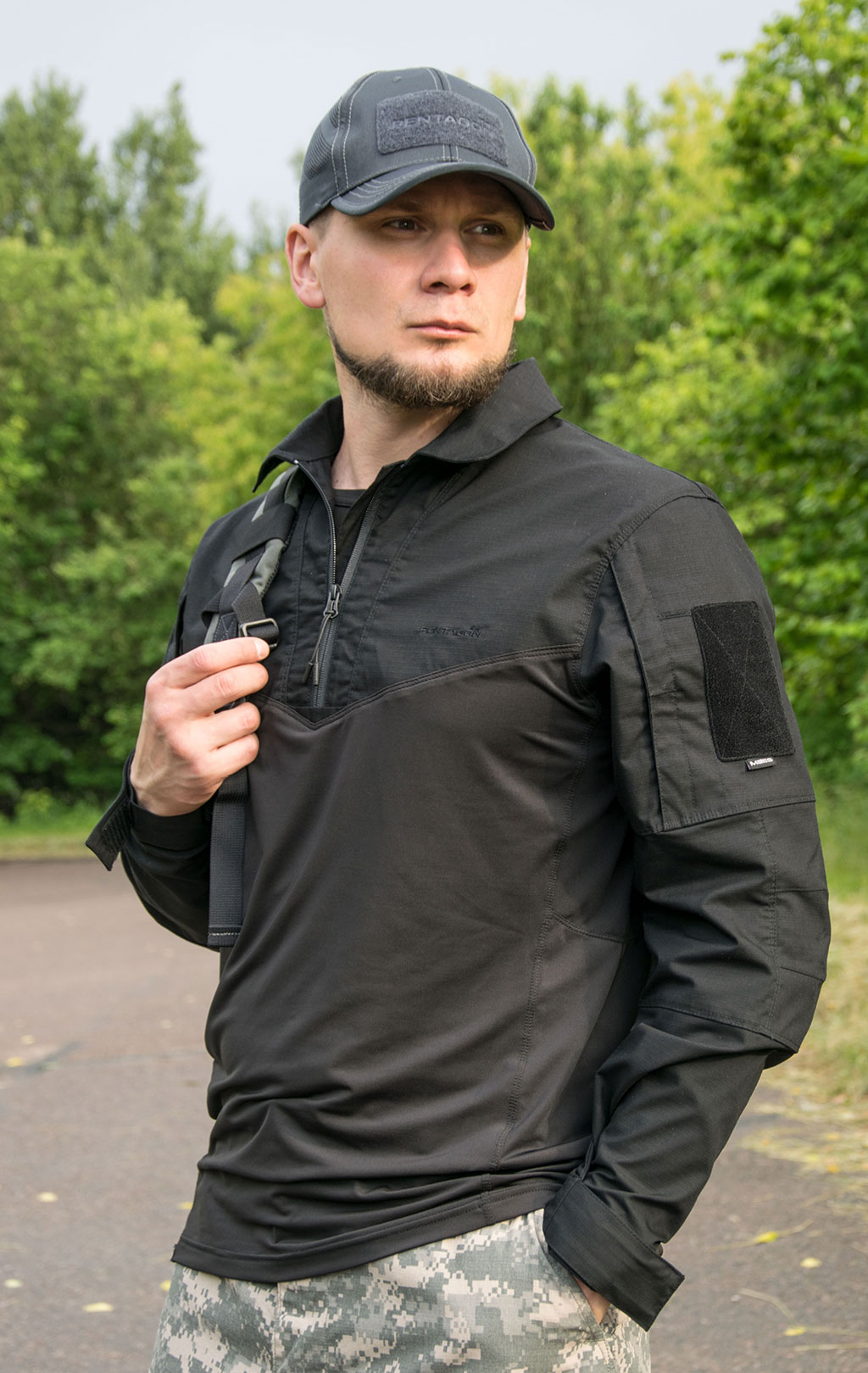 Рубашка Combat shirt Pentagon RANGER TAC-FRESH black 02013 