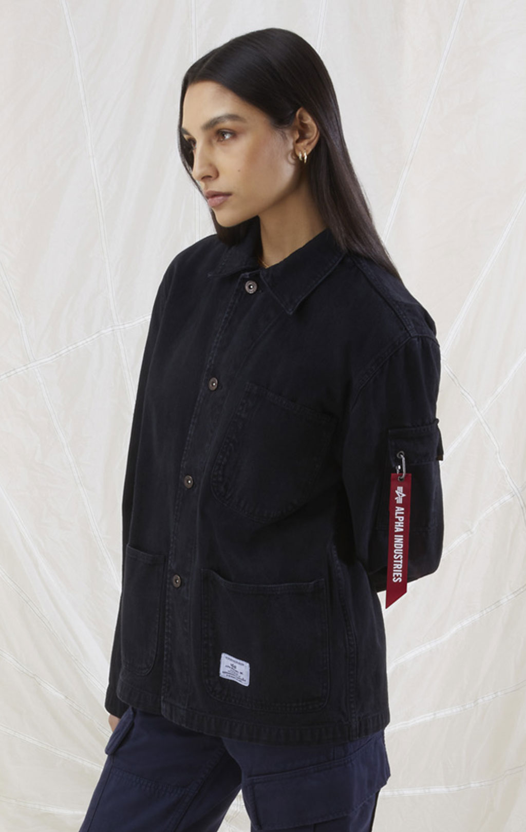 Ветровка ALPHA INDUSTRIES UTILITY CHORE COAT N-3 SS 23 m black 