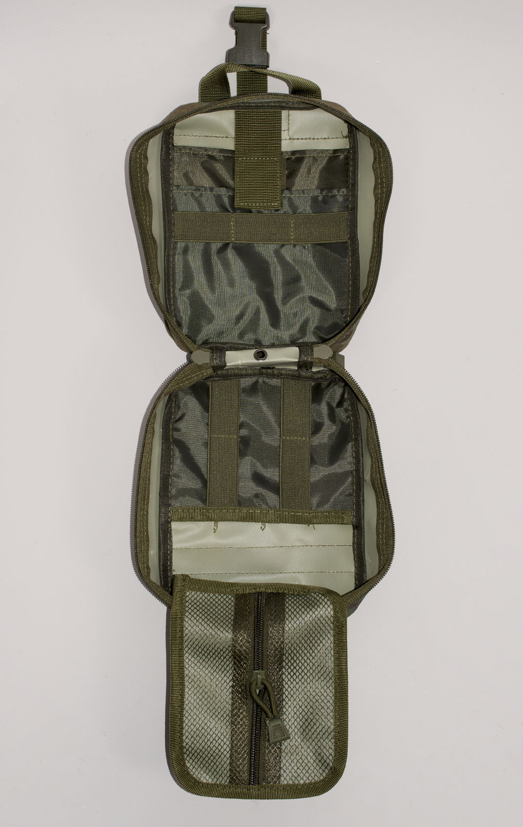 Подсумок медицинский FIRST AID KIT отрывной, с  нашивкой green camo PH-896 Китай