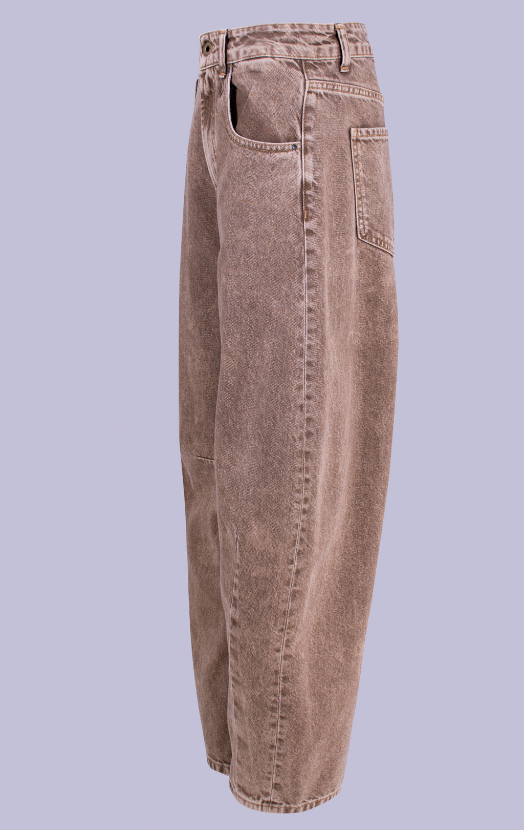 Женские джинсы AERONAUTICA MILITARE BARREL FW 26/27/IT silver mink (PJ 0217) 