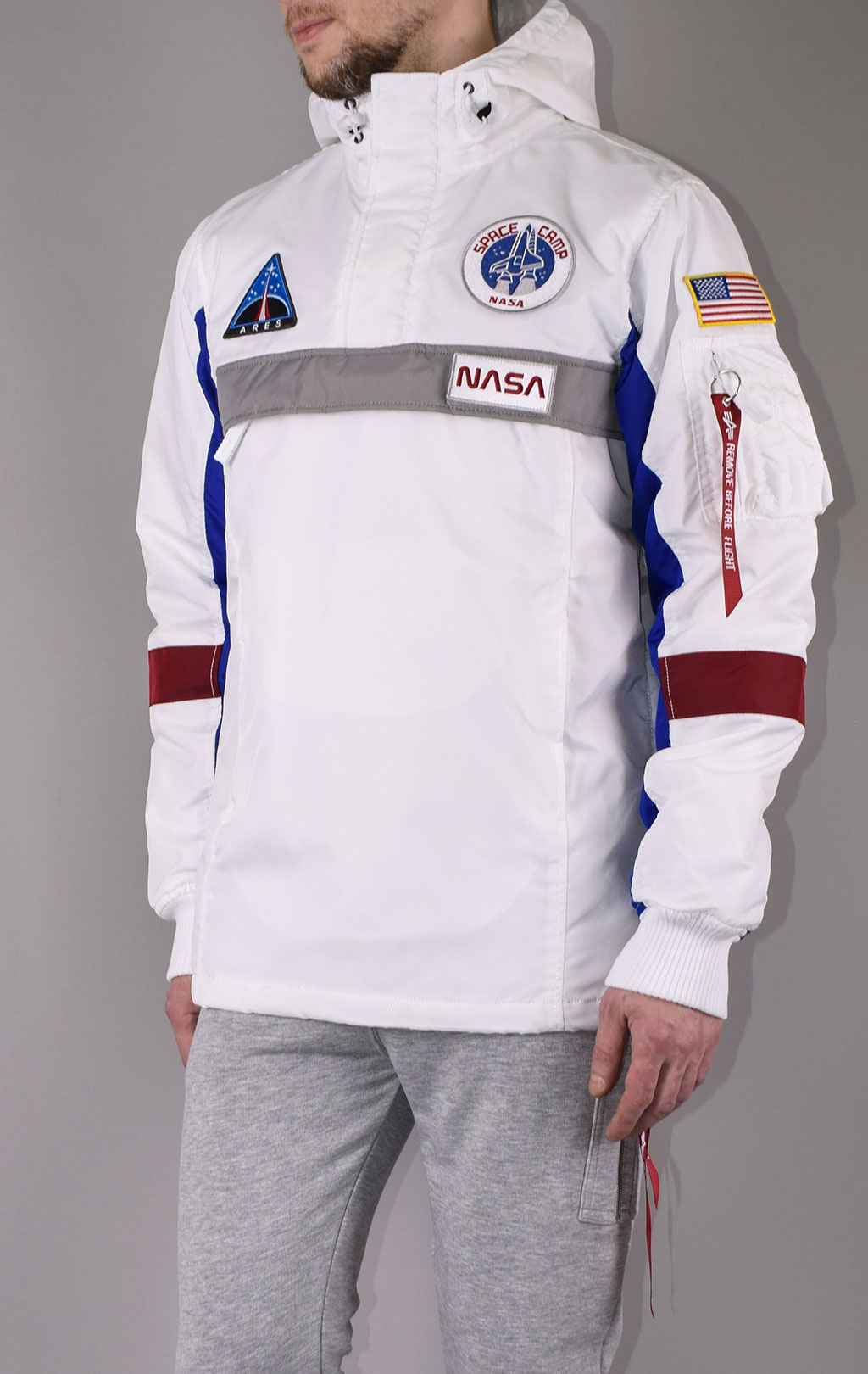 Анорак ALPHA INDUSTRIES NASA SPACE CAMP ANORAK white 