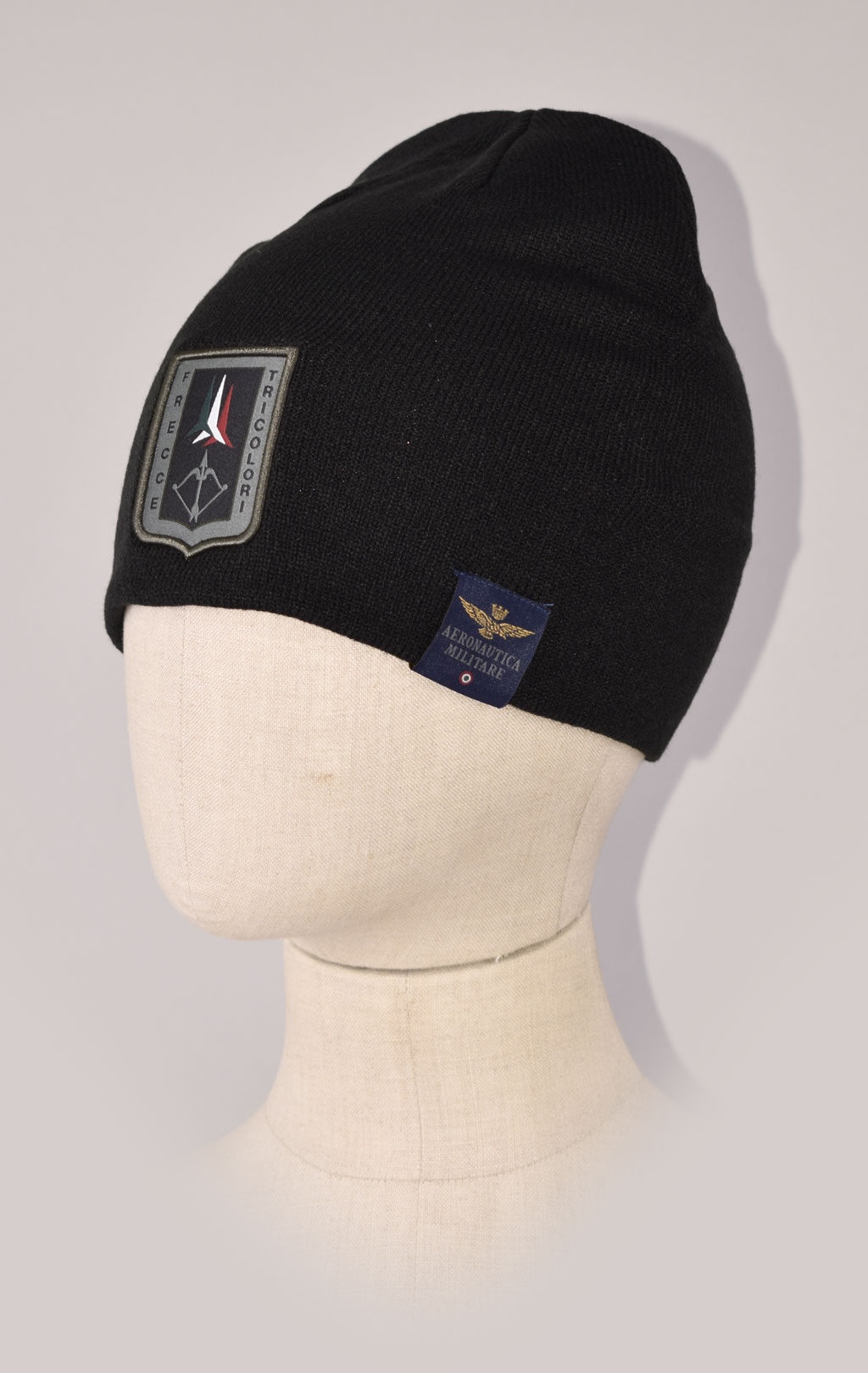 Шапка вязаная AERONAUTICA MILITARE FW 23/24/CN black (CU 036)
