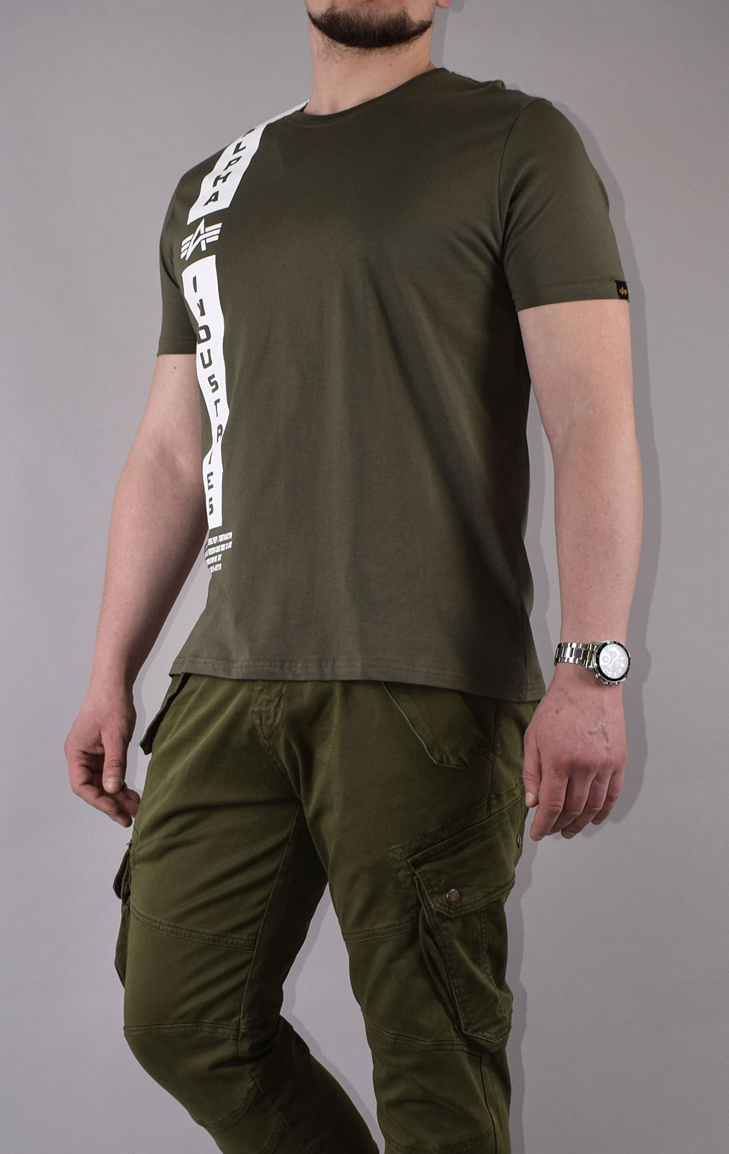 Футболка ALPHA INDUSTRIES DEFENCE dark olive 