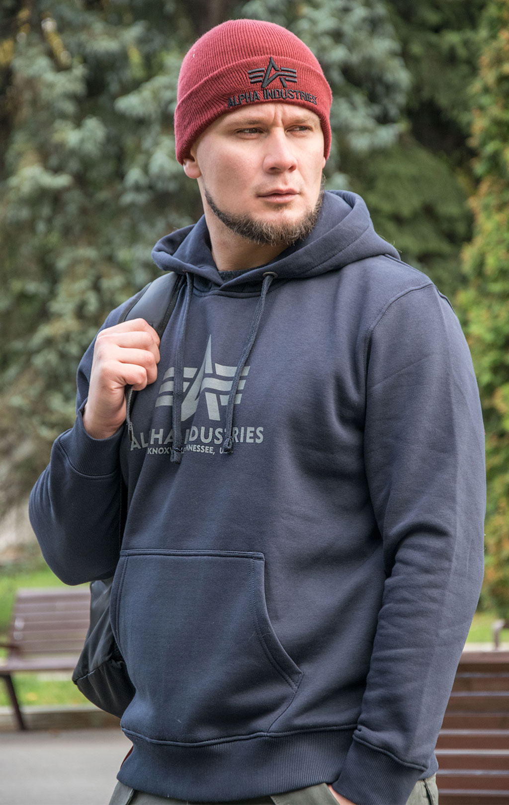 Толстовка ALPHA INDUSTRIES BASIC HOODY rep. blue 