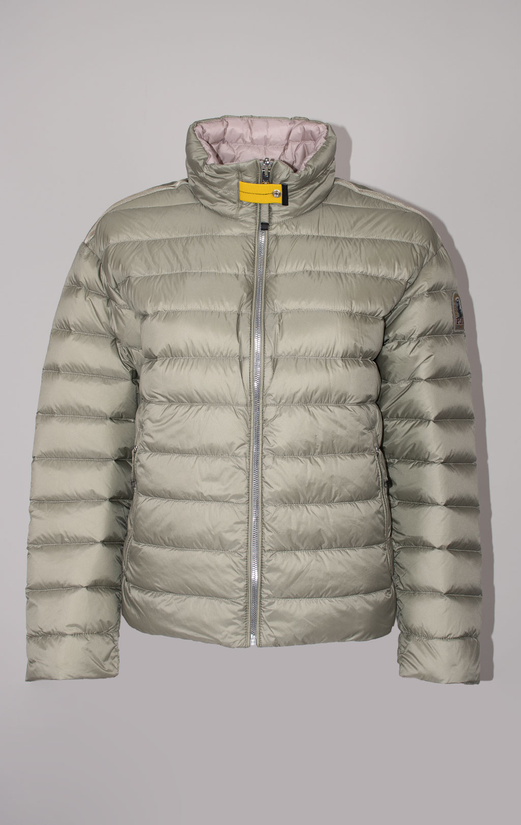 Женская куртка-пуховик лёгкая PARAJUMPERS LETIZIA REVERSO двусторонняя SS 24 sage-misty lilac 
