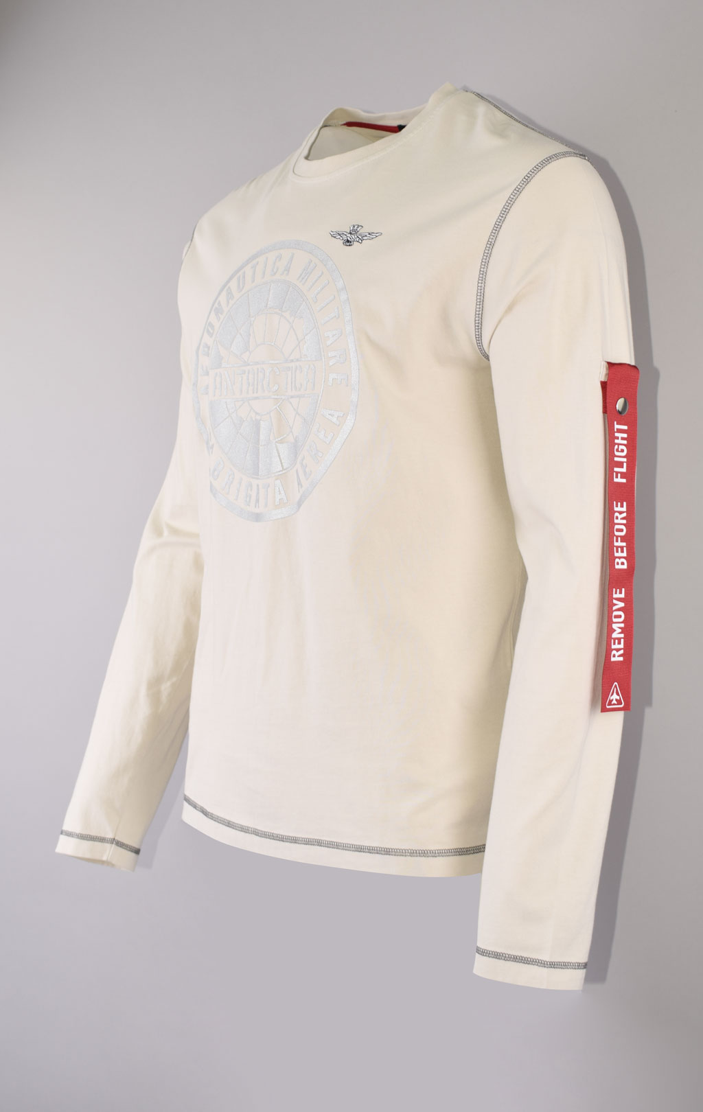 Лонгслив AERONAUTICA MILITARE ANTARCTICA FW 23/24/TR ghiaccio (TS 2147)