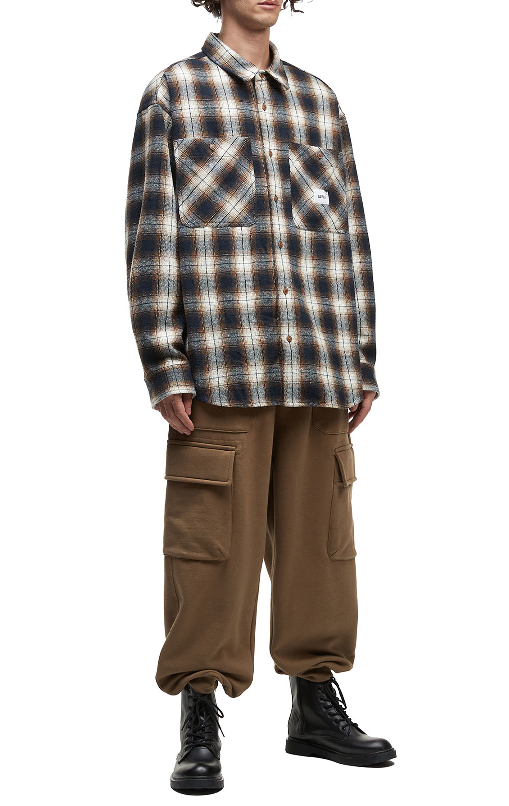 Рубашка ALPHA INDUSTRIES UNFRM FLANNEL SHIRT FW 25/26 rust M001120 