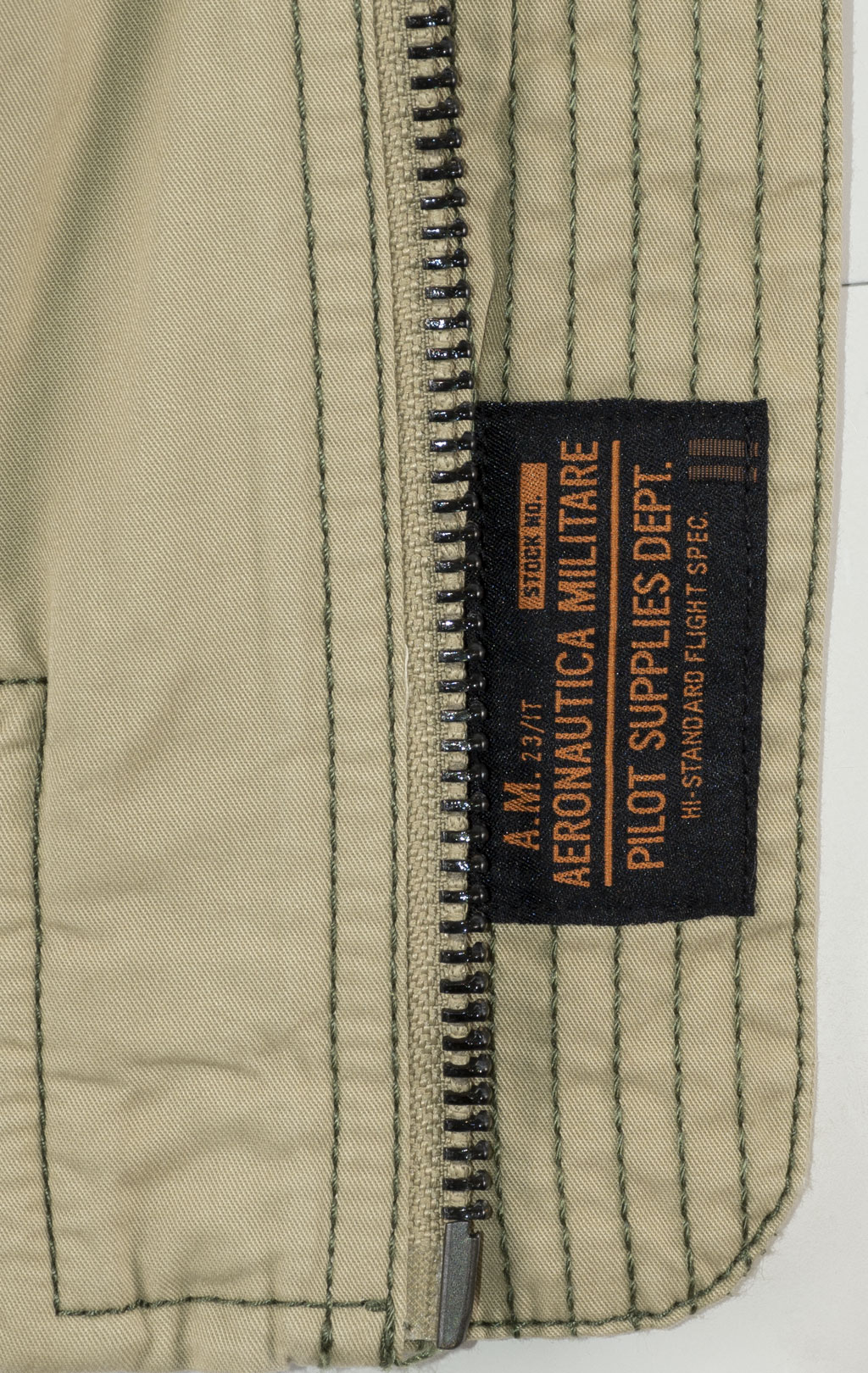 Ветровка-бомбер AERONAUTICA MILITARE SS 25 m/IN antelope beige (AB 2216) 
