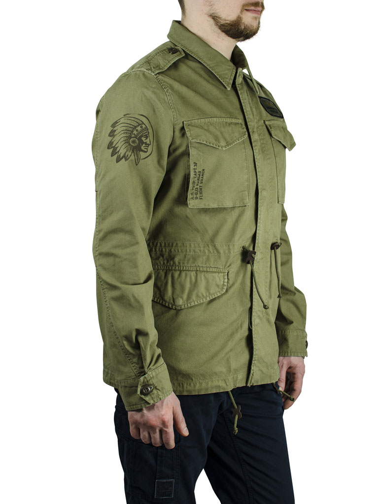 Ветровка AERONAUTICA MILITARE verde militare (AB 1524) 