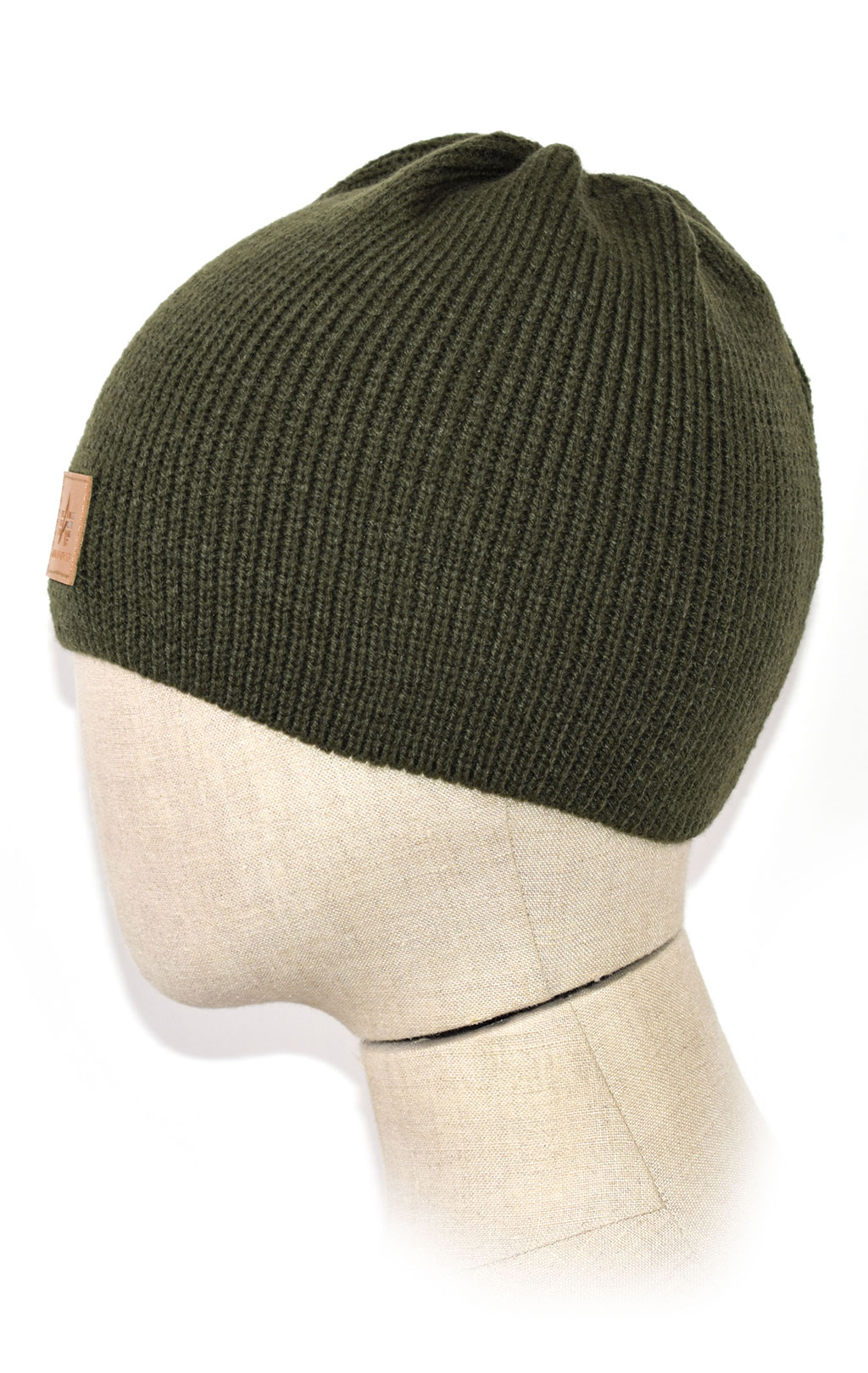 Шапка ALPHA INDUSTRIES KNIT BEANIE dark green 