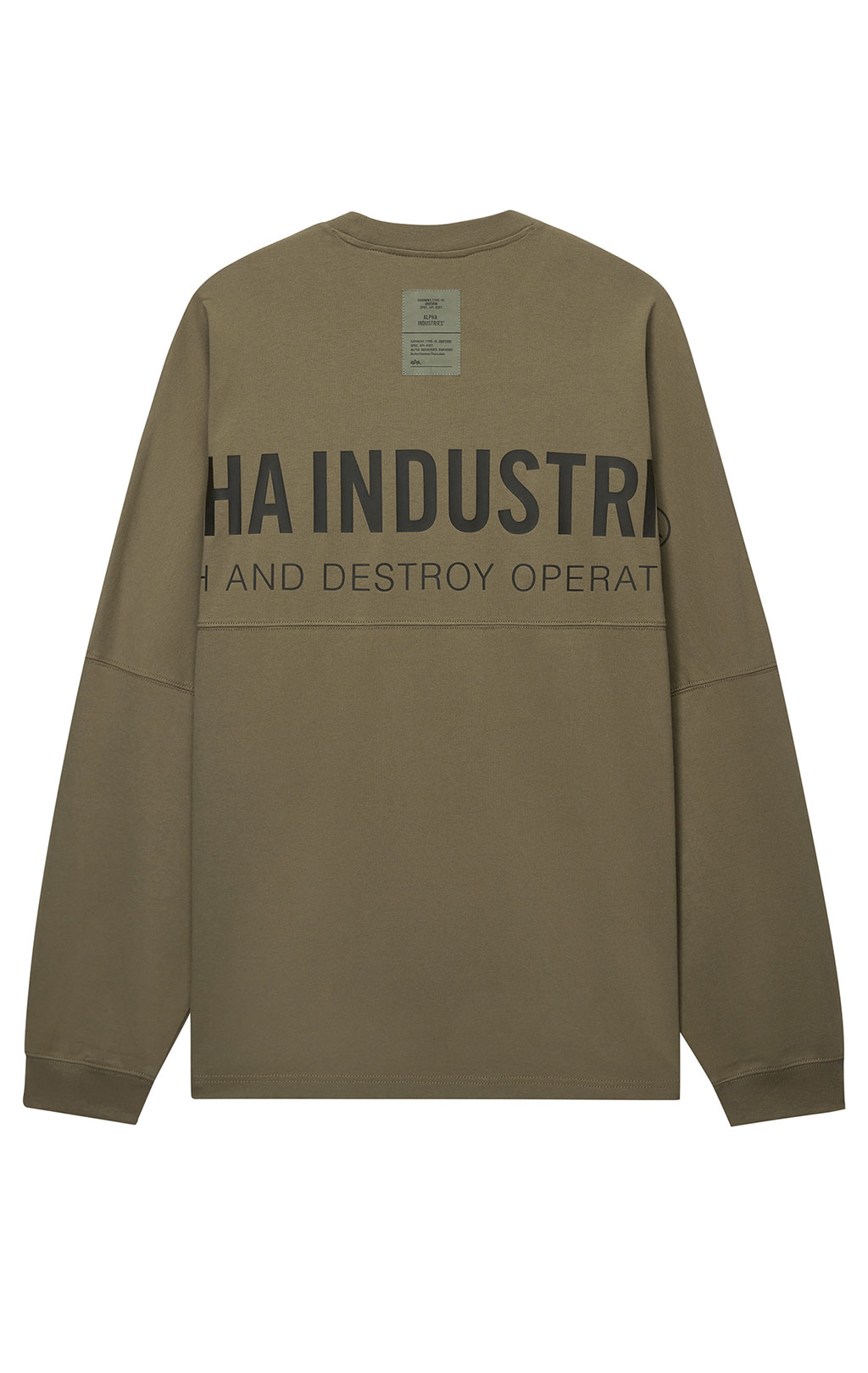 Лонгслив ALPHA INDUSTRIES UNFRM LS GRAPHIC TEE FW 25/26 tan M001150 