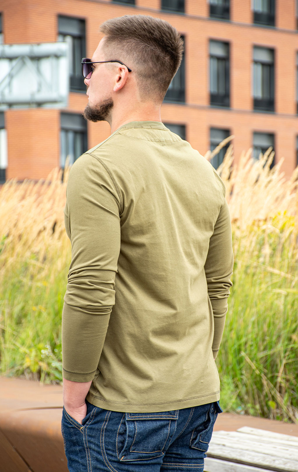 Лонгслив AERONAUTICA MILITARE FW 25/26/TR dark olive (TS 2470) 
