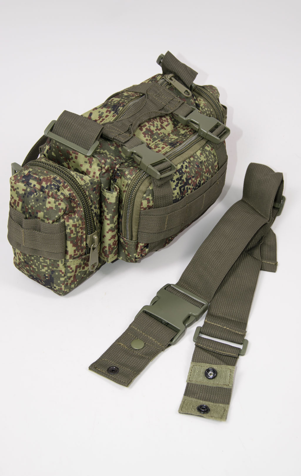 Рюкзак тактический ASSAULT 60L с поясной сумкой + 2 подсумка цифра РФ BS-016 Китай