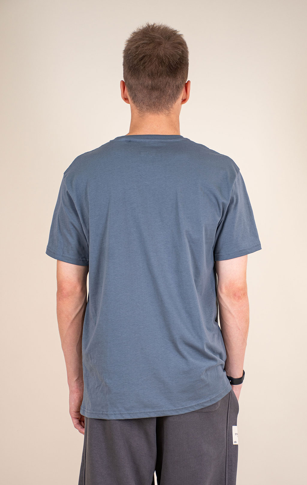Футболка ALPHA INDUSTRIES ALPHA LABEL T denim blue 