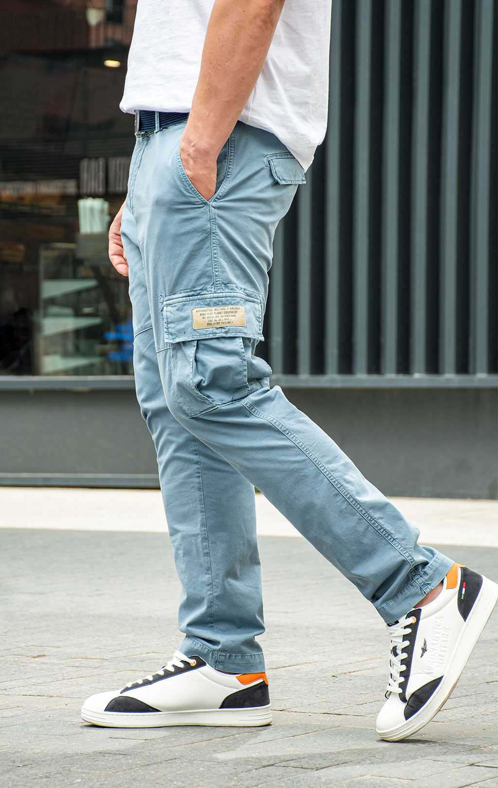Брюки-карго AERONAUTICA MILITARE SS 26/TN reef blue (PA 1719) 