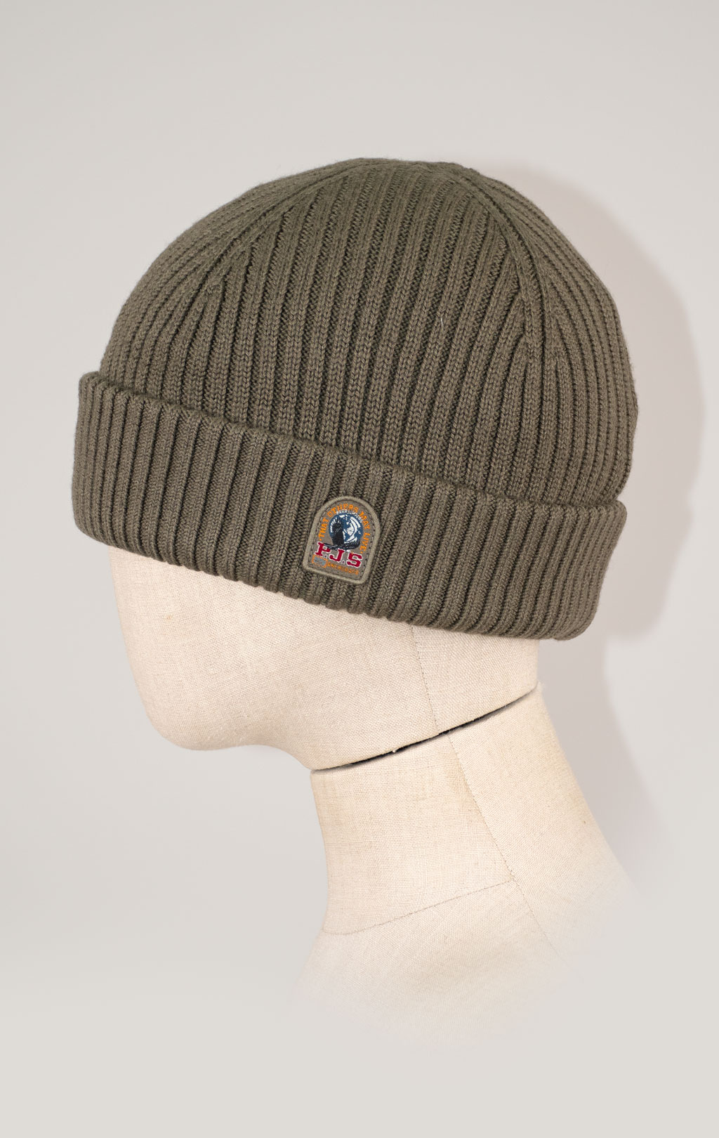 Шапка вязаная PARAJUMPERS RIB HAT FW 25/26 olive grey 