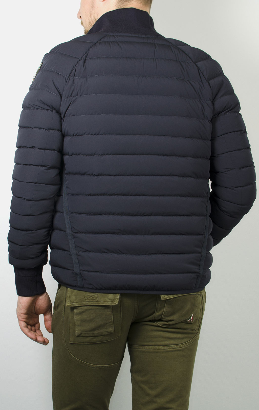 Куртка-пуховик лёгкая PARAJUMPERS MASON blue black 