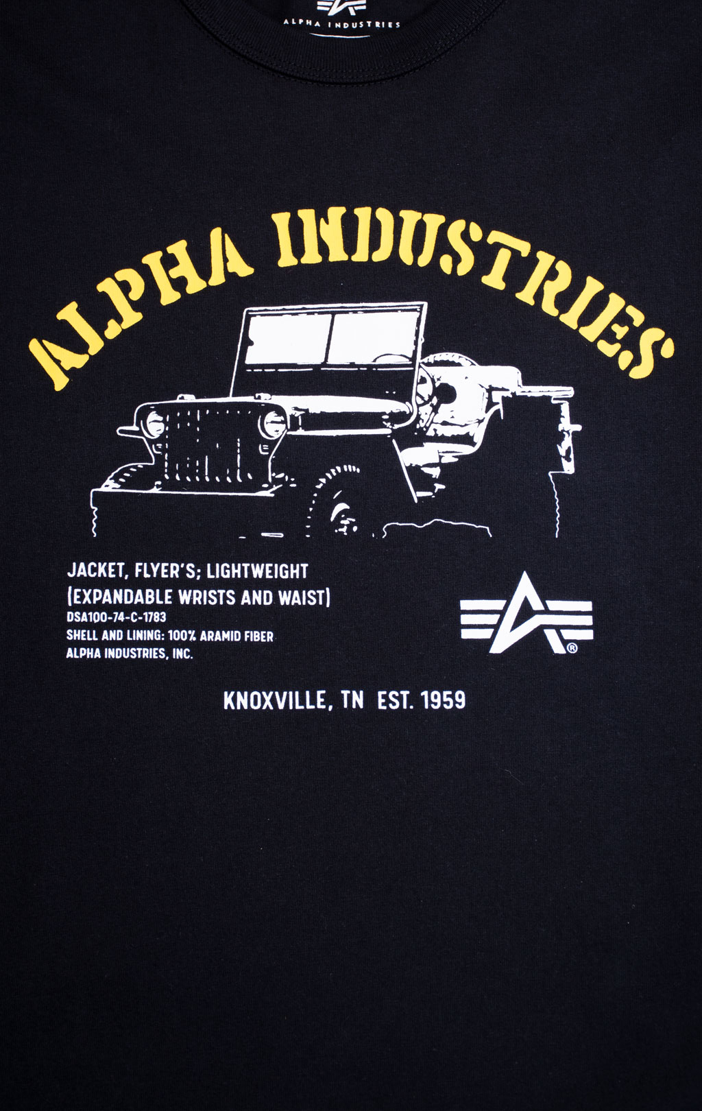 Футболка ALPHA INDUSTRIES ALPHA JEEP TEE SS 24 black 